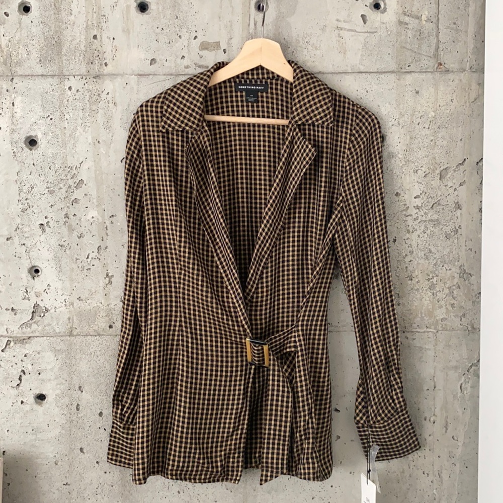 Plaid Wrap Shirt